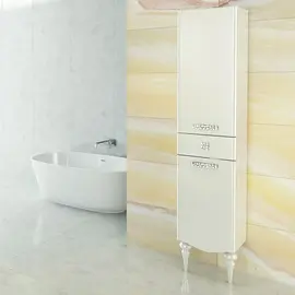 ШКАФ-КОЛОННА COMFORTY МОНАКО-40 ЛЕВАЯ БЕЛЫЙ ГЛЯНЕЦ