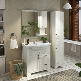 ШКАФ-КОЛОННА COMFORTY СЕВИЛЬЯ-35 СЛОНОВАЯ КОСТЬ