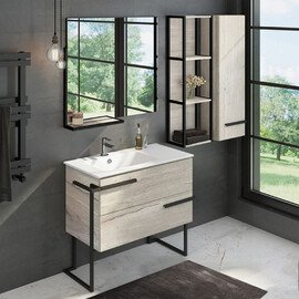 ШКАФ ПОДВЕСНОЙ COMFORTY ДЮССЕЛЬДОРФ-35 ДУБ ДЫМЧАТЫЙ