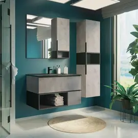 ШКАФ-КОЛОННА COMFORTY ФРАНКФУРТ-40 БЕТОН СВЕТЛЫЙ