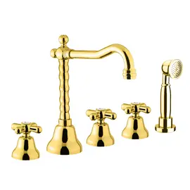 СМЕСИТЕЛЬ НА БОРТ ВАННЫ WEBERT ARMONY AM730402010, ЗОЛОТО