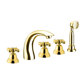 СМЕСИТЕЛЬ НА БОРТ ВАННЫ WEBERT ARMONY AM730401010, ЗОЛОТО