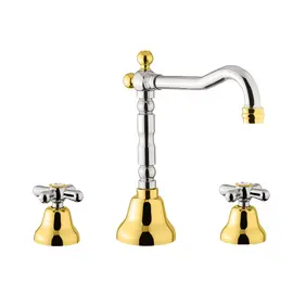 СМЕСИТЕЛЬ ДЛЯ РАКОВИНЫ WEBERT ARMONY AM750202017, ХРОМ/ЗОЛОТО