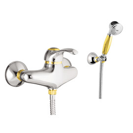 СМЕСИТЕЛЬ ДЛЯ ДУША WEBERT ARMONY AU870101017, ХРОМ-ЗОЛОТО