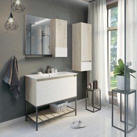 ШКАФ-КОЛОННА COMFORTY СТРАСБУРГ-35 ДУБ ДЫМЧАТЫЙ