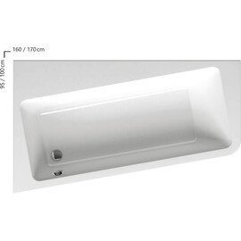 ВАННА АСИММЕТРИЧНАЯ RAVAK 10° 160X95 R