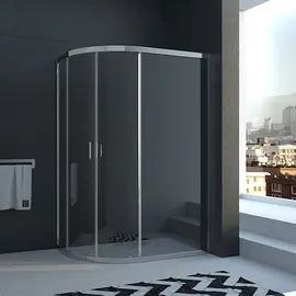 ДУШЕВОЙ УГОЛ VECONI ROVIGO RV-03, 1200X800X1950, ХРОМ, СТЕКЛО ПРОЗРАЧНОЕ