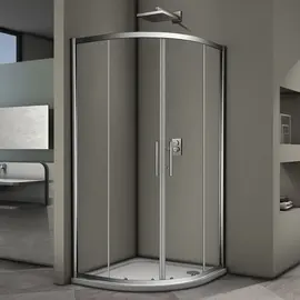 ДУШЕВОЙ УГОЛ VECONI ROVIGO RV-07, 1000X1000X1900, ХРОМ, СТЕКЛО ПРОЗРАЧНОЕ