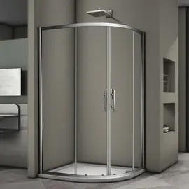 ДУШЕВОЙ УГОЛ VECONI ROVIGO RV-08, 1000X900X1900, ХРОМ, СТЕКЛО ПРОЗРАЧНОЕ