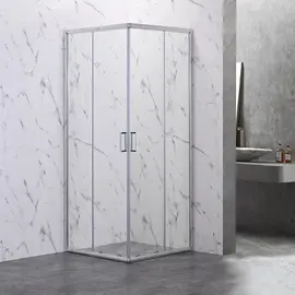 ДУШЕВОЙ УГОЛ VECONI ROVIGO RV-101B, 800X800X1900, ЧЕРНЫЙ, СТЕКЛО ПРОЗРАЧНОЕ