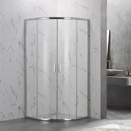 ДУШЕВОЙ УГОЛ VECONI ROVIGO RV-202, 800X800X1900, ХРОМ, СТЕКЛО ПРОЗРАЧНОЕ
