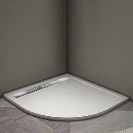 ДУШЕВОЙ ПОДДОН VECONI TEZEO STONE TZ-05, 1000X1000X30, ИСКУССТВЕННЫЙ КАМЕНЬ, БЕЛЫЙ