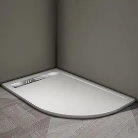 ДУШЕВОЙ ПОДДОН VECONI TEZEO STONE TZ-06L, 1200X900X30, ИСКУССТВЕННЫЙ КАМЕНЬ, БЕЛЫЙ