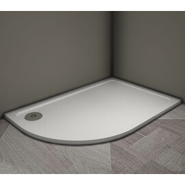 ДУШЕВОЙ ПОДДОН VECONI TEZEO STONE TZ-11R, 1000X900X30, ИСКУССТВЕННЫЙ КАМЕНЬ, БЕЛЫЙ