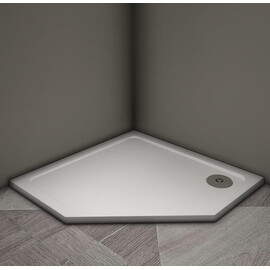 ДУШЕВОЙ ПОДДОН VECONI TEZEO STONE TZ-12, 900X900X30, ИСКУССТВЕННЫЙ КАМЕНЬ, БЕЛЫЙ