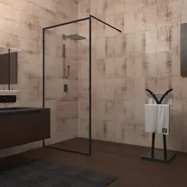 ДУШЕВАЯ ПЕРЕГОРОДКА VECONI KORATO KR-71, 1000X1950, ЧЕРНЫЙ, СТЕКЛО ПРОЗРАЧНОЕ