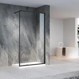 ДУШЕВАЯ ПЕРЕГОРОДКА VECONI KORATO KR-81B, 1000X2000, ЧЕРНЫЙ, СТЕКЛО ПРОЗРАЧНОЕ