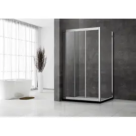 ДУШЕВОЙ УГОЛ VECONI ROVIGO RV-031, 1100Х800Х1950, ХРОМ, СТЕКЛО ПРОЗРАЧНОЕ