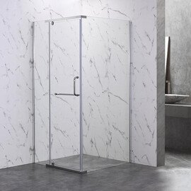 ДУШЕВОЙ УГОЛ VECONI ROVIGO RV-19, 1000Х800Х2000, ХРОМ, СТЕКЛО ПРОЗРАЧНОЕ