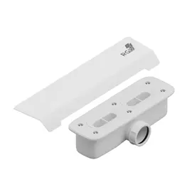 СИФОН СО СТАЛЬНОЙ НАКЛАДКОЙ RGW S-015 БЕЛЫЙ К ПОДДОНУ STA