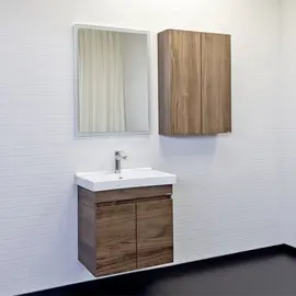 ШКАФ ПОДВЕСНОЙ COMFORTY ОСЛО-60 ДУБ ТЁМНО-КОРИЧНЕВЫЙ