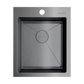 КУХОННАЯ МОЙКА OMOIKIRI AKISAME 41-GM НЕРЖ.СТАЛЬ/ВОРОНЕНАЯ СТАЛЬ