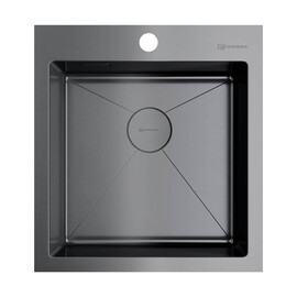 КУХОННАЯ МОЙКА OMOIKIRI AKISAME 46-GM НЕРЖ.СТАЛЬ/ВОРОНЕНАЯ СТАЛЬ