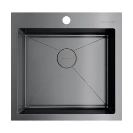 КУХОННАЯ МОЙКА OMOIKIRI AKISAME 51-GM  НЕРЖ.СТАЛЬ/ВОРОНЕНАЯ СТАЛЬ