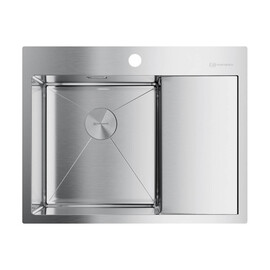КУХОННАЯ МОЙКА OMOIKIRI AKISAME 65-IN-L НЕРЖ.СТАЛЬ/НЕРЖАВЕЮЩАЯ СТАЛЬ