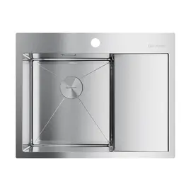 КУХОННАЯ МОЙКА OMOIKIRI AKISAME 65-IN-L НЕРЖ.СТАЛЬ/НЕРЖАВЕЮЩАЯ СТАЛЬ