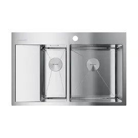 КУХОННАЯ МОЙКА OMOIKIRI AKISAME 78-2-IN-R НЕРЖ.СТАЛЬ/НЕРЖАВЕЮЩАЯ СТАЛЬ
