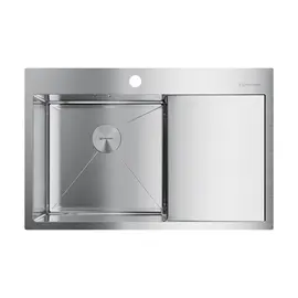 КУХОННАЯ МОЙКА OMOIKIRI AKISAME 78-IN-L НЕРЖ.СТАЛЬ/НЕРЖАВЕЮЩАЯ СТАЛЬ