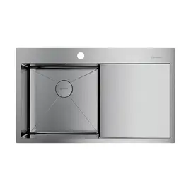 КУХОННАЯ МОЙКА OMOIKIRI AKISAME 86-IN-L НЕРЖ.СТАЛЬ/НЕРЖАВЕЮЩАЯ СТАЛЬ