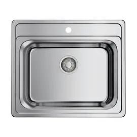 КУХОННАЯ МОЙКА OMOIKIRI ASHI 56-IN НЕРЖ.СТАЛЬ/НЕРЖАВЕЮЩАЯ СТАЛЬ