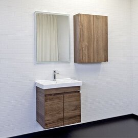 ШКАФ ПОДВЕСНОЙ COMFORTY ОСЛО-60 ДУБ ТЁМНО-КОРИЧНЕВЫЙ