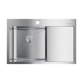 КУХОННАЯ МОЙКА OMOIKIRI AKISAME 78-IN-L НЕРЖ.СТАЛЬ/НЕРЖАВЕЮЩАЯ СТАЛЬ