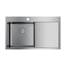 КУХОННАЯ МОЙКА OMOIKIRI AKISAME 86-IN-L НЕРЖ.СТАЛЬ/НЕРЖАВЕЮЩАЯ СТАЛЬ