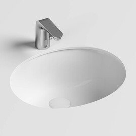 УМЫВАЛЬНИК ОВАЛЬНЫЙ ВСТРАИВАЕМЫЙ ПОД СТОЛЕШНИЦУ CERAMICA NOVA ELEMENT 510X420X195 ММ