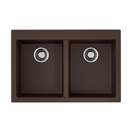 КУХОННАЯ МОЙКА OMOIKIRI BOSEN 80-2-DC TETOGRANIT/ТЕМНЫЙ ШОКОЛАД