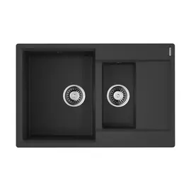 КУХОННАЯ МОЙКА OMOIKIRI DAISEN 78-2-BL ARTGRANIT/ЧЕРНЫЙ