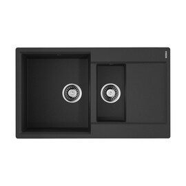 КУХОННАЯ МОЙКА OMOIKIRI DAISEN 86-2-BL ARTGRANIT/ЧЕРНЫЙ