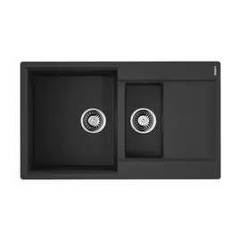 КУХОННАЯ МОЙКА OMOIKIRI DAISEN 86-2-BL ARTGRANIT/ЧЕРНЫЙ