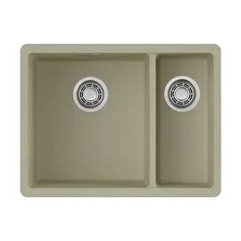 КУХОННАЯ МОЙКА OMOIKIRI KATA 55-2-U-BE ARTGRANIT/ВАНИЛЬ