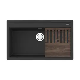 КУХОННАЯ МОЙКА OMOIKIRI KITAGAWA 86-LB-GB ARTCERAMIC/ГРАФИТ