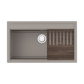 КУХОННАЯ МОЙКА OMOIKIRI KITAGAWA 86-LB-GR ARTCERAMIC/LENINGRAD GREY