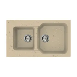 КУХОННАЯ МОЙКА OMOIKIRI MARU 86-2-CH TETOGRANIT/ШАМПАНЬ