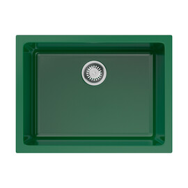 КУХОННАЯ МОЙКА OMOIKIRI OKINOSHIMA 61-U/I-RG GLOSSY NATCERAMIC/ROYAL GREEN