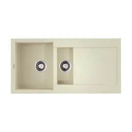 КУХОННАЯ МОЙКА OMOIKIRI SAKAIME 100-2-BE TETOGRANIT/ВАНИЛЬ