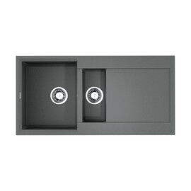 КУХОННАЯ МОЙКА OMOIKIRI SAKAIME 100-2-GR TETOGRANIT/LENINGRAD GREY