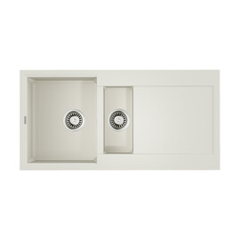 КУХОННАЯ МОЙКА OMOIKIRI SAKAIME 100-2-WH TETOGRANIT/БЕЛЫЙ